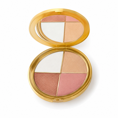 2 In 1 Highlighter Eyeshadow Blush Palette