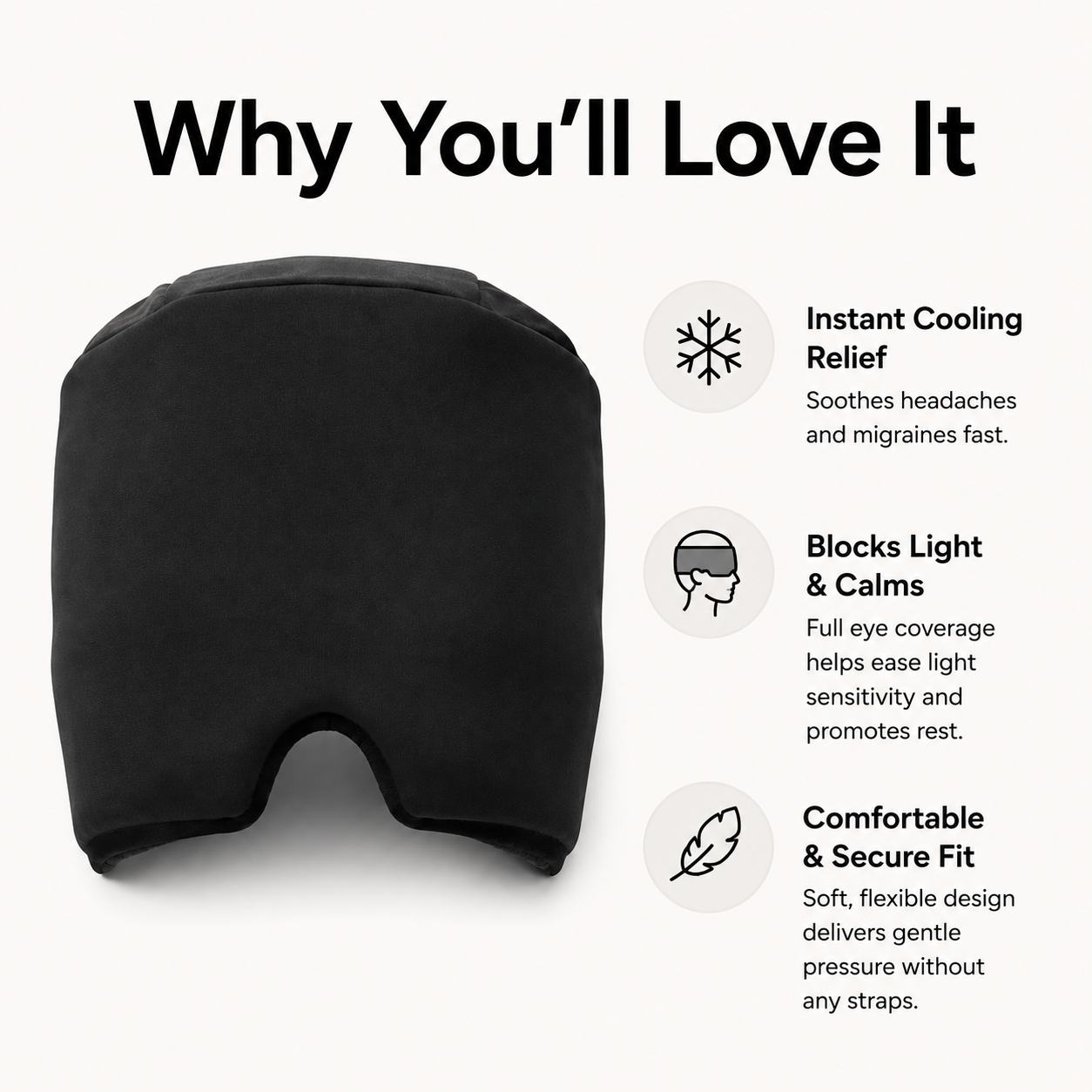 Migraine Relief Adjustable Gel Cap